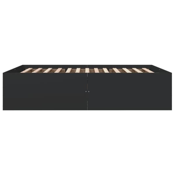 vidaXL Sengeramme svart 160x200 cm konstruert tre