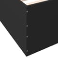 Miniatyrbilde 7 av 10: vidaXL Sengeramme svart 160x200 cm konstruert tre