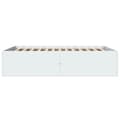 Miniatyrbilde 4 av 10: vidaXL Sengeramme hvit 135x190 cm konstruert tre