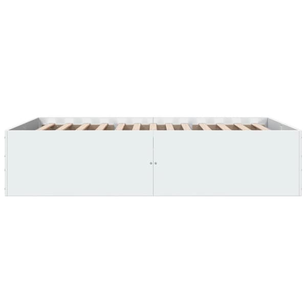 vidaXL Sengeramme hvit 135x190 cm konstruert tre