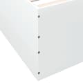 Miniatyrbilde 7 av 10: vidaXL Sengeramme hvit 135x190 cm konstruert tre