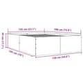 Miniatyrbilde 9 av 10: vidaXL Sengeramme hvit 135x190 cm konstruert tre