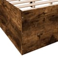 Miniatyrbilde 6 av 10: vidaXL Sengeramme røkt eik 150x200 cm konstruert tre