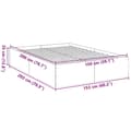 Miniatyrbilde 9 av 10: vidaXL Sengeramme røkt eik 150x200 cm konstruert tre