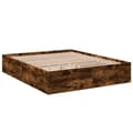 Miniatyrbilde 1 av 10: vidaXL Sengeramme røkt eik 150x200 cm konstruert tre