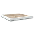 Miniatyrbilde 3 av 11: vidaXL Sengeramme med LED-lys hvit 200x200 cm konstruert tre