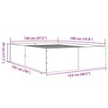 Miniatyrbilde 9 av 10: vidaXL Sengeramme svart 120x190 cm konstruert tre