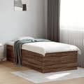 Miniatyrbilde 2 av 10: vidaXL Sengeramme brun eik 90x200 cm konstruert tre