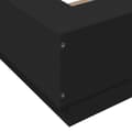 Miniatyrbilde 6 av 10: vidaXL Sengeramme svart 75x190 cm konstruert tre