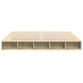 Miniatyrbilde 3 av 10: vidaXL Sengeramme sonoma eik 200x200 cm konstruert tre