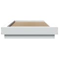 Miniatyrbilde 3 av 10: vidaXL Sengeramme hvit 75x190 cm konstruert tre