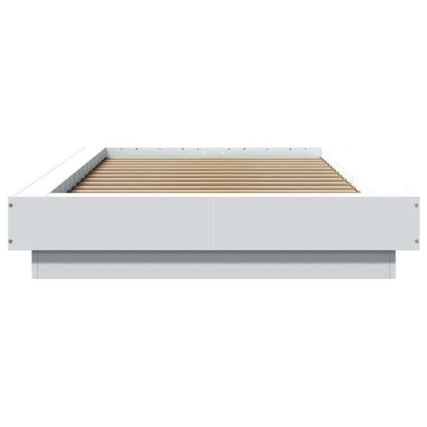 vidaXL Sengeramme hvit 75x190 cm konstruert tre