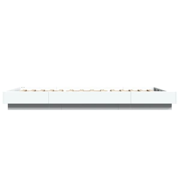 vidaXL Sengeramme hvit 75x190 cm konstruert tre