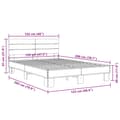 Pikkukuva 8 / 9: vidaXL Sängynrunko Sonoma tammi 120x200 cm tekninen puu ja metalli