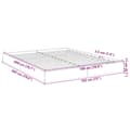 Miniatyrbilde 9 av 10: vidaXL Sengeramme betonggrå 180x200 cm konstruert tre