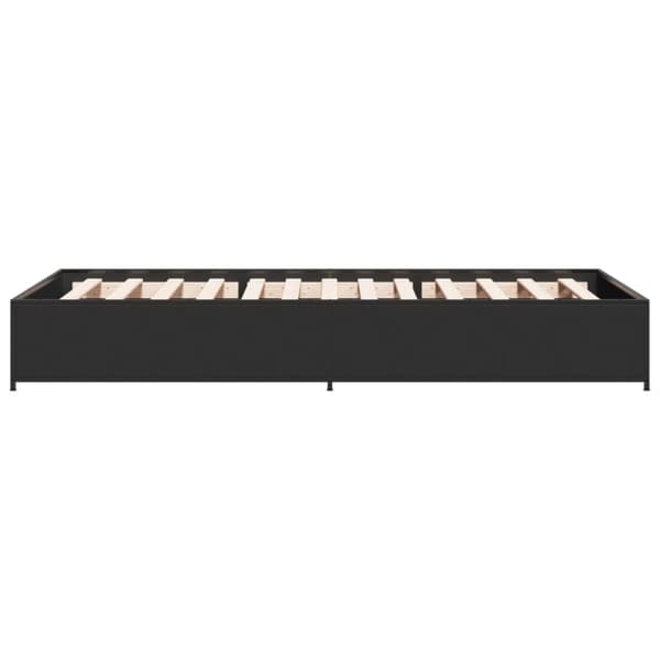 vidaXL Sengeramme svart 90x190 cm konstruert tre og metall