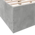 Pikkukuva 7 / 10: vidaXL Sängynrunko betoninharmaa 135x190 cm tekninen puu