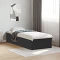 Miniatyrbilde 4 av 11: vidaXL Sengeramme svart 100x200 cm konstruert tre
