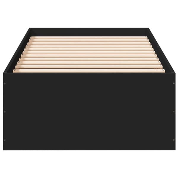 vidaXL Sengeramme svart 100x200 cm konstruert tre