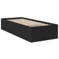 Miniatyrbilde 7 av 11: vidaXL Sengeramme svart 100x200 cm konstruert tre