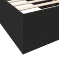 Miniatyrbilde 8 av 11: vidaXL Sengeramme svart 100x200 cm konstruert tre