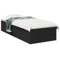 Miniatyrbilde 2 av 11: vidaXL Sengeramme svart 100x200 cm konstruert tre