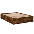 Miniatyrbilde 5 av 10: vidaXL Sengeramme røkt eik 120x200 cm konstruert tre