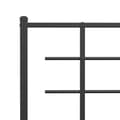 Miniatyrbillede 7 af 10: vidaXL sengeramme med sengegavl 183x213 cm metal sort