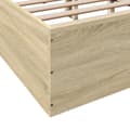 Miniatyrbillede 7 af 10: vidaXL sengestel 120x190 cm konstrueret træ sonoma-eg