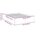 Miniatyrbillede 9 af 10: vidaXL sengestel 120x190 cm konstrueret træ sonoma-eg
