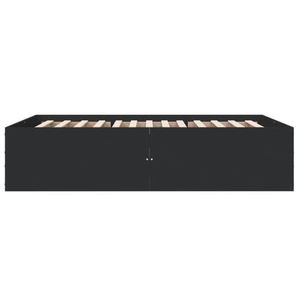 vidaXL Sengeramme svart 135x190 cm konstruert tre