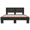 Miniatyrbilde 3 av 9: vidaXL Sengeramme svart 140x200 cm konstruert tre og metall