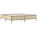 Miniatyrbillede 5 af 9: vidaXL sengestel 180x200 cm konstrueret træ og metal sonoma-eg