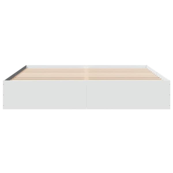vidaXL Sengeramme hvit 180x200 cm konstruert tre