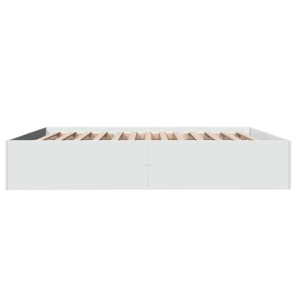 vidaXL Sengeramme hvit 180x200 cm konstruert tre