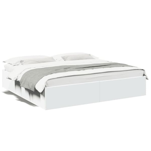 vidaXL Sengeramme hvit 180x200 cm konstruert tre