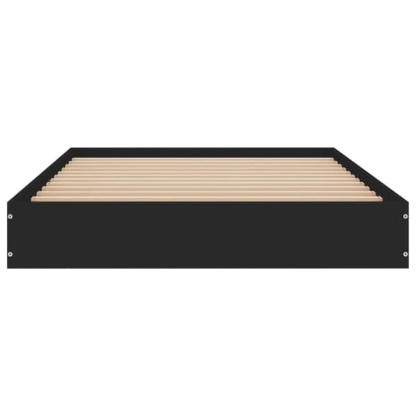 vidaXL Sengeramme svart 100x200 cm konstruert tre