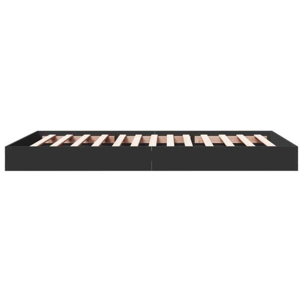 vidaXL Sengeramme svart 100x200 cm konstruert tre