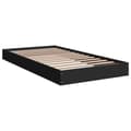 Miniatyrbilde 1 av 10: vidaXL Sengeramme svart 100x200 cm konstruert tre