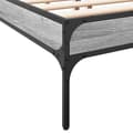 Miniatyrbilde 6 av 9: vidaXL Sengeramme grå sonoma 120x200 cm konstruert tre og metall