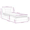 Miniatyrbillede 10 af 11: vidaXL seng med madras 80x200 cm stof sort