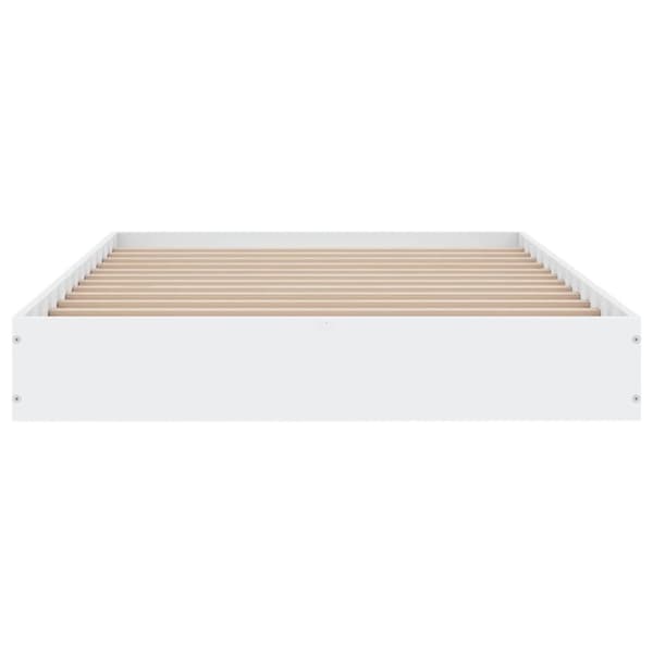 vidaXL Sengeramme hvit 100x200 cm konstruert tre