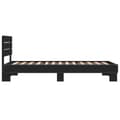 Miniatyrbillede 4 af 9: vidaXL sengeramme 90x200 cm konstrueret træ og metal sort