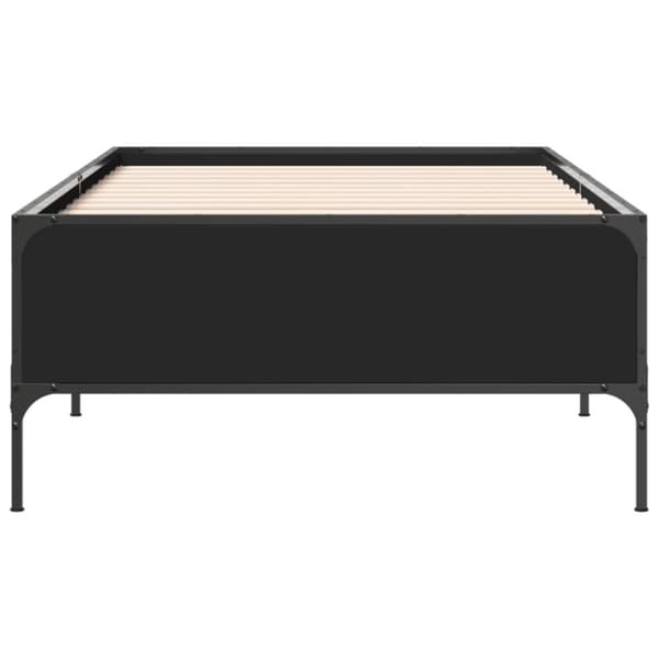 vidaXL Sengeramme svart 90x200 cm konstruert tre og metall