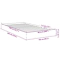 Miniatyrbilde 9 av 10: vidaXL Sengeramme uten madrass sonoma eik 100x200 cm konstruert tre