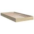 Miniatyrbilde 1 av 10: vidaXL Sengeramme uten madrass sonoma eik 100x200 cm konstruert tre