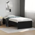 Miniatyrbilde 2 av 9: vidaXL Sengeramme svart 75x190 cm konstruert tre og metall