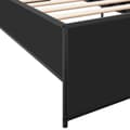 Miniatyrbillede 6 af 9: vidaXL sengeramme 75x190 cm konstrueret træ og metal sort