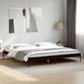Miniatyrbilde 2 av 9: vidaXL Sengeramme svart 200x200 cm konstruert tre og metall