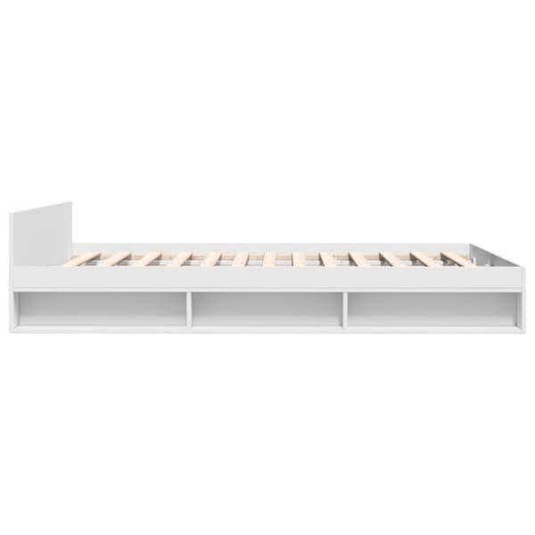 vidaXL sengeramme med skuffer 150x200 cm konstrueret træ hvid